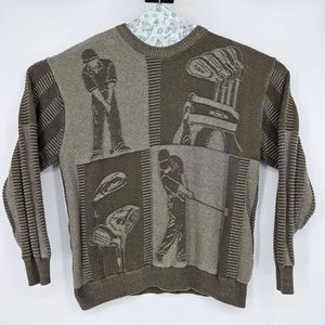 Shenandoah Sweater Mens XL Golf Sweatshirt Vintage Embroidered Knit Pullover